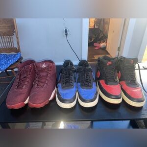 3 Pairs Size 12 Nike an Jordan Shoes